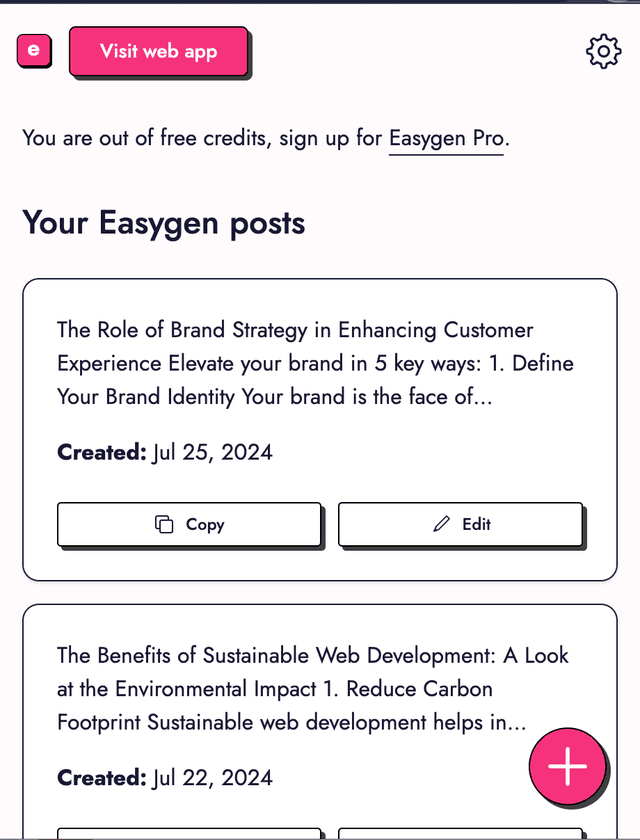 EasyGen Chrome Extension